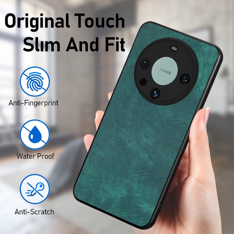 For Huawei Mate 60 Pro Vintage Leather PC Back Phone Case