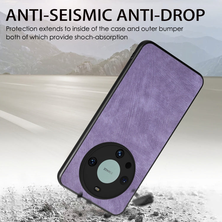 For Huawei Mate 60 Pro Vintage Leather PC Back Phone Case