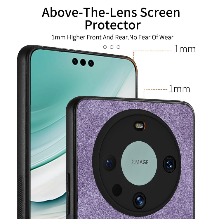 For Huawei Mate 60 Pro Vintage Leather PC Back Phone Case