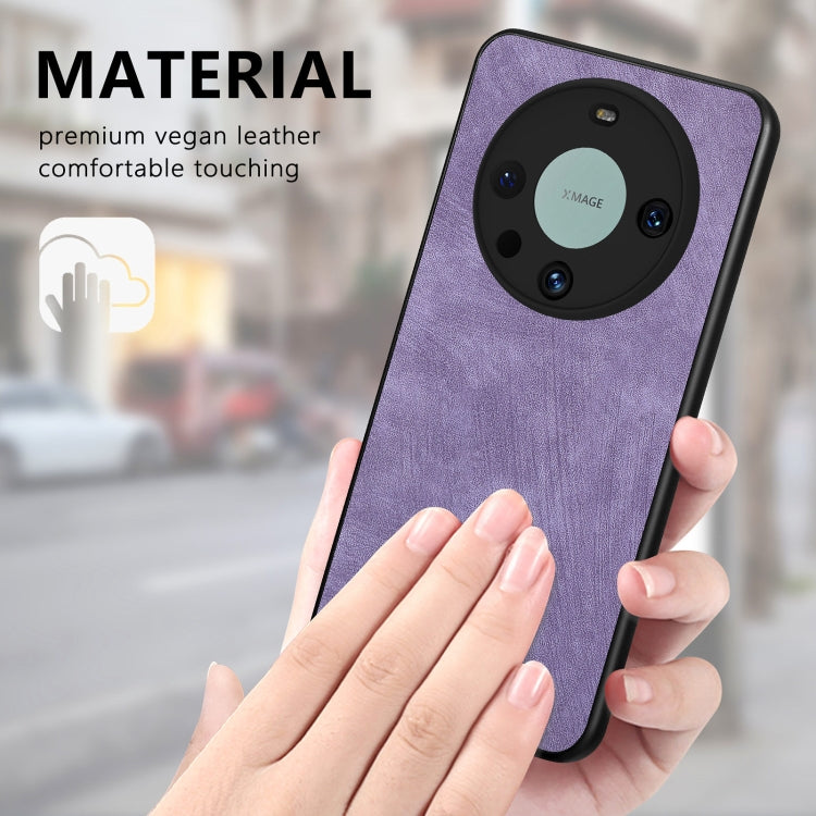 For Huawei Mate 60 Pro Vintage Leather PC Back Phone Case