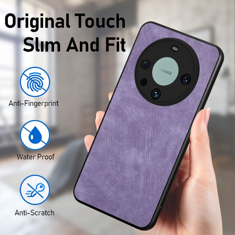 For Huawei Mate 60 Pro Vintage Leather PC Back Phone Case