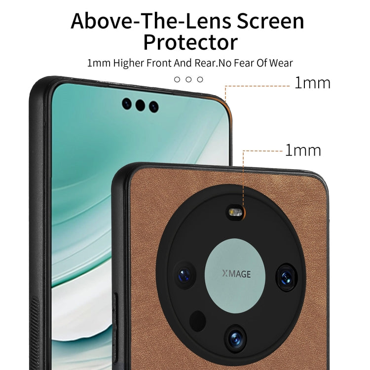 For Huawei Mate 60 Pro Vintage Leather PC Back Phone Case