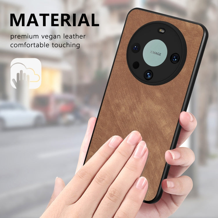 For Huawei Mate 60 Pro Vintage Leather PC Back Phone Case