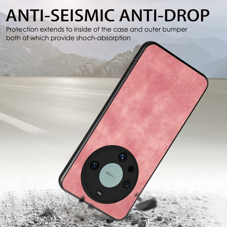 For Huawei Mate 60 Pro Vintage Leather PC Back Phone Case