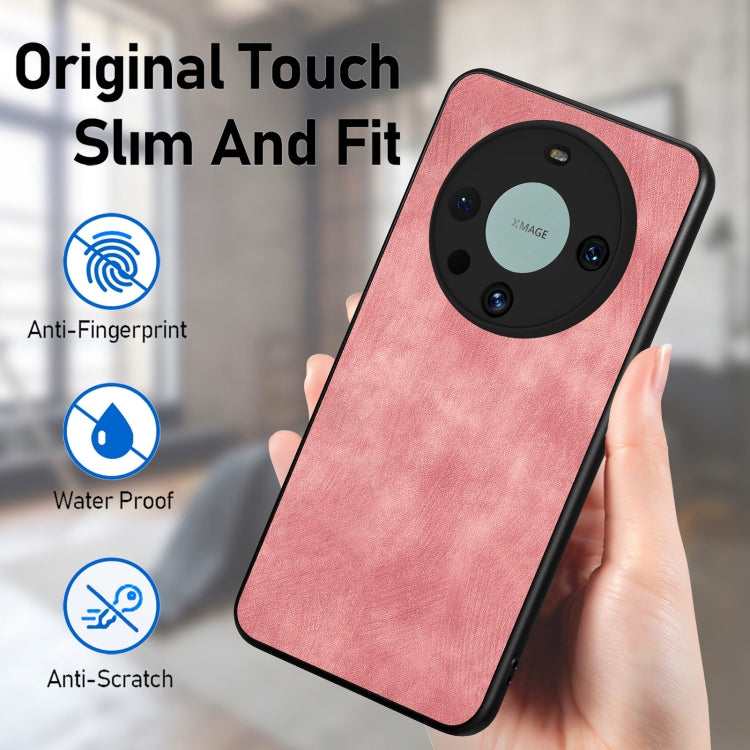 For Huawei Mate 60 Pro Vintage Leather PC Back Phone Case