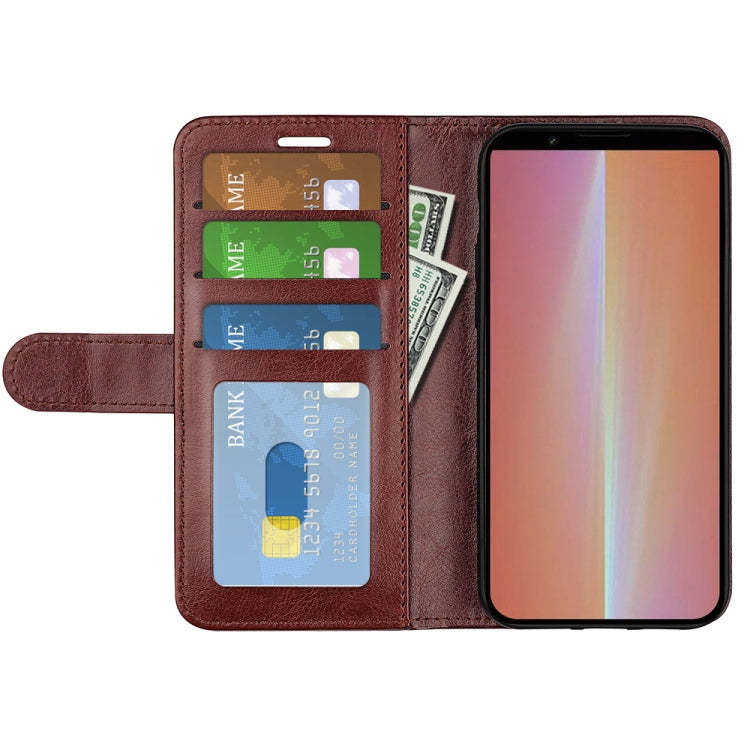 For Sony Xperia 5 V R64 Texture Horizontal Flip Leather Phone Case