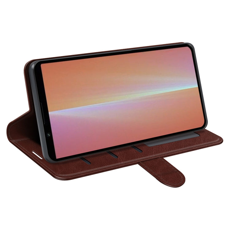 For Sony Xperia 5 V R64 Texture Horizontal Flip Leather Phone Case