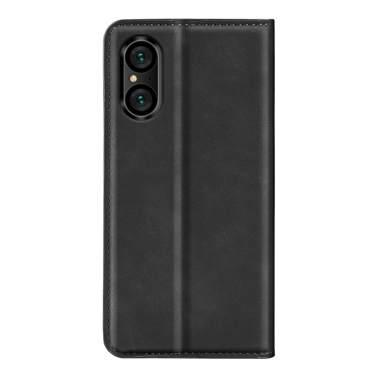For Sony Xperia 5 V Retro-skin Magnetic Suction Leather Phone Case