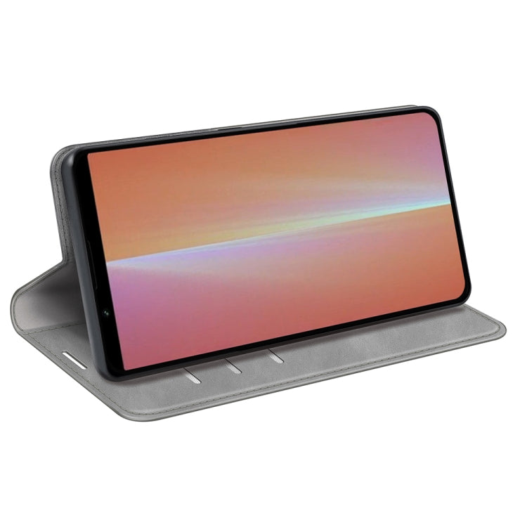 For Sony Xperia 5 V Retro-skin Magnetic Suction Leather Phone Case