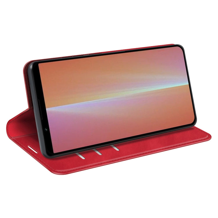 For Sony Xperia 5 V Retro-skin Magnetic Suction Leather Phone Case