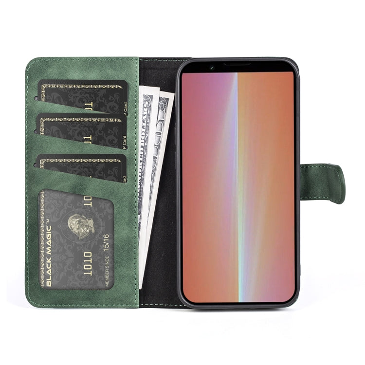 For Sony Xperia 5 V Stitching Horizontal Flip Leather Phone Case