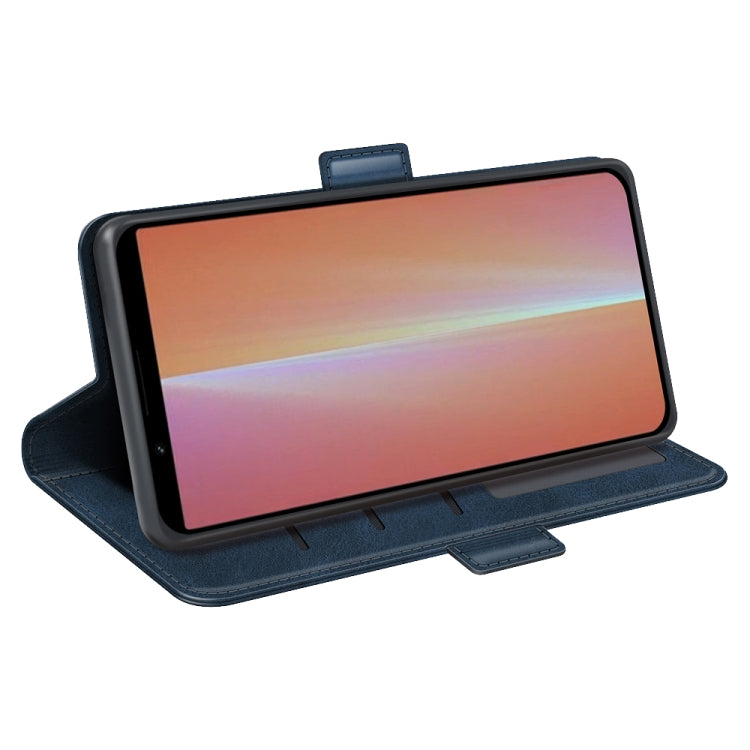 For Sony Xperia 5 V Dual-side Magnetic Buckle Horizontal Flip Leather Phone Case