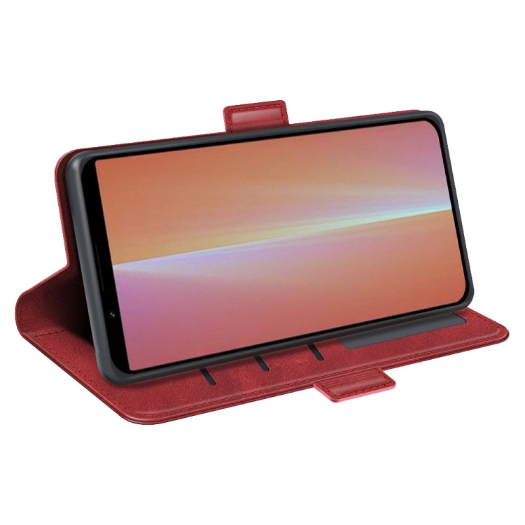 For Sony Xperia 5 V Dual-side Magnetic Buckle Horizontal Flip Leather Phone Case