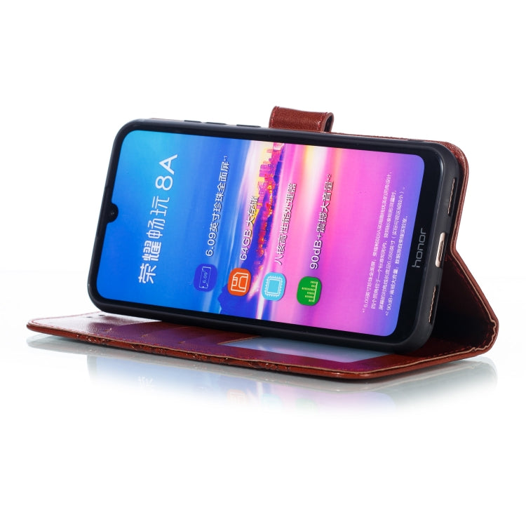 Mandala Embossing Pattern Horizontal Flip Leather Case for Huawei Y6 (2019) & Y6 Pro (2019) & Enjoy 9E, with Holder & Card Slots & Wallet & Photo Frame & Lanyard