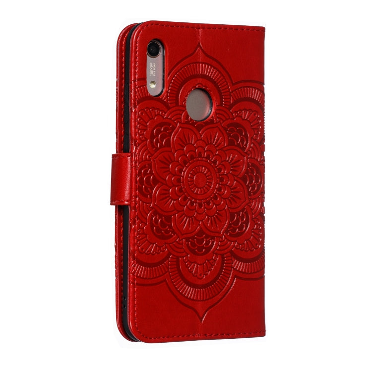 Mandala Embossing Pattern Horizontal Flip Leather Case for Huawei Y6 (2019) & Y6 Pro (2019) & Enjoy 9E, with Holder & Card Slots & Wallet & Photo Frame & Lanyard