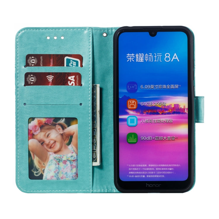 Mandala Embossing Pattern Horizontal Flip Leather Case for Huawei Y6 (2019) & Y6 Pro (2019) & Enjoy 9E, with Holder & Card Slots & Wallet & Photo Frame & Lanyard