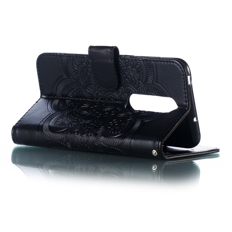 Mandala Embossing Pattern Horizontal Flip Leather Case for One Plus 7 Pro, with Holder & Card Slots & Wallet & Photo Frame & Lanyard