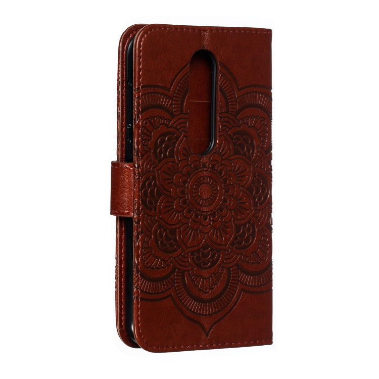 Mandala Embossing Pattern Horizontal Flip Leather Case for One Plus 7 Pro, with Holder & Card Slots & Wallet & Photo Frame & Lanyard