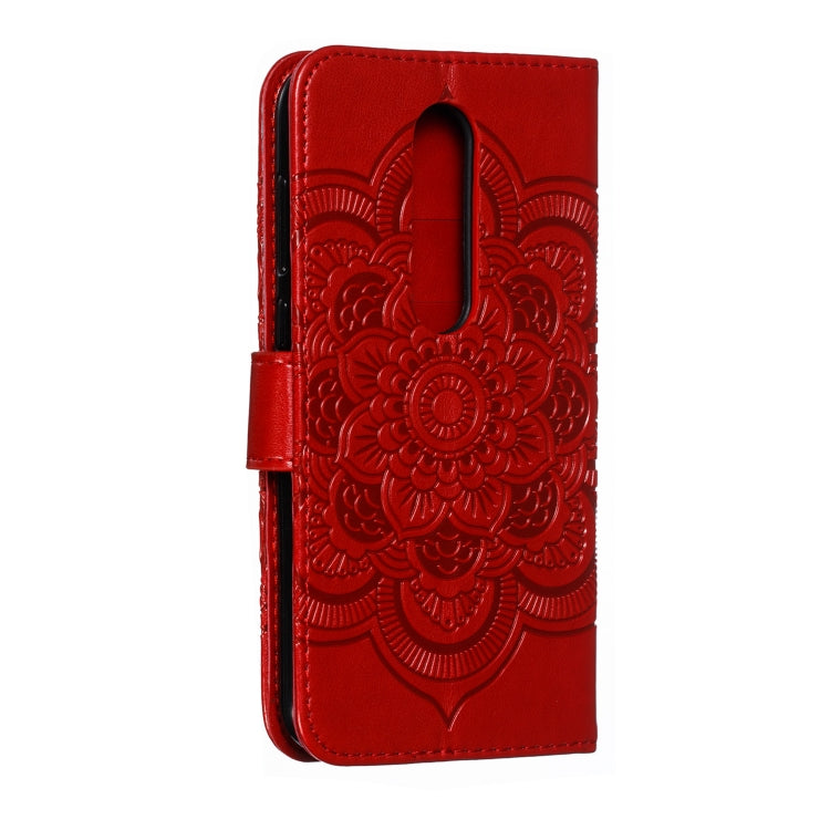 Mandala Embossing Pattern Horizontal Flip Leather Case for One Plus 7 Pro, with Holder & Card Slots & Wallet & Photo Frame & Lanyard