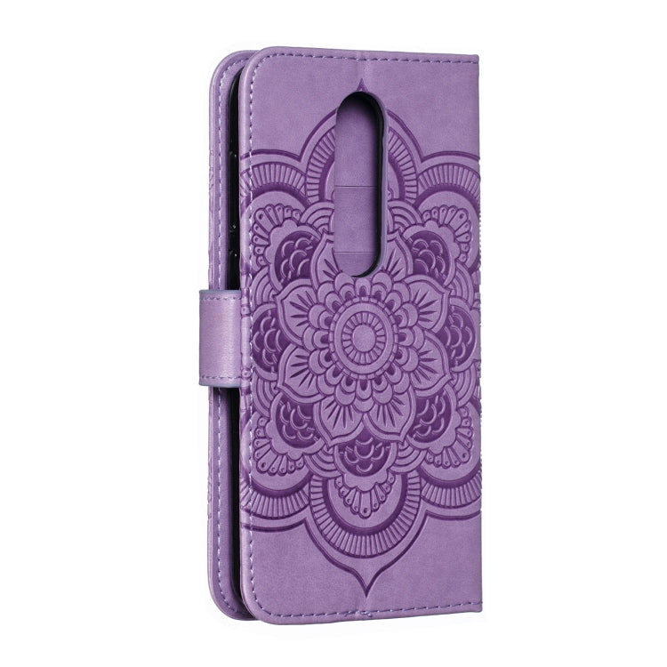 Mandala Embossing Pattern Horizontal Flip Leather Case for One Plus 7 Pro, with Holder & Card Slots & Wallet & Photo Frame & Lanyard
