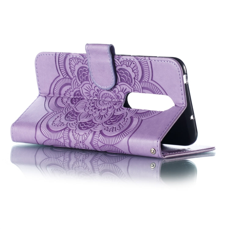 Mandala Embossing Pattern Horizontal Flip Leather Case for One Plus 7 Pro, with Holder & Card Slots & Wallet & Photo Frame & Lanyard