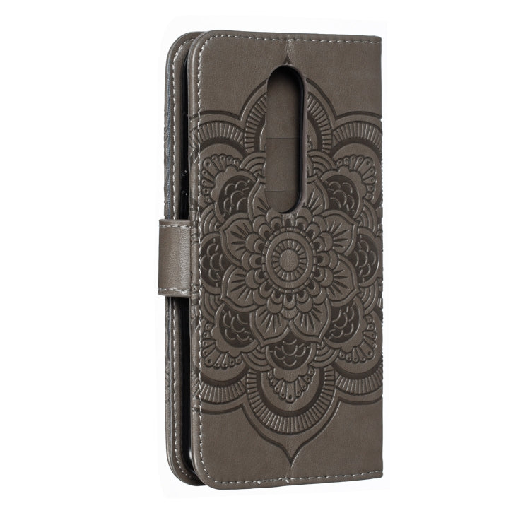 Mandala Embossing Pattern Horizontal Flip Leather Case for One Plus 7 Pro, with Holder & Card Slots & Wallet & Photo Frame & Lanyard