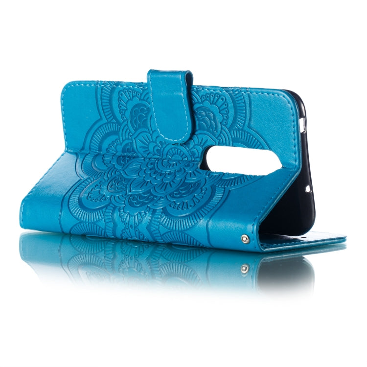 Mandala Embossing Pattern Horizontal Flip Leather Case for One Plus 7 Pro, with Holder & Card Slots & Wallet & Photo Frame & Lanyard