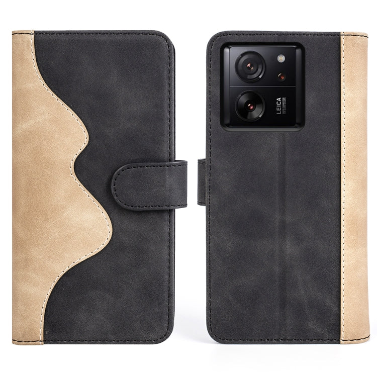 For Xiaomi 13T Stitching Horizontal Flip Leather Phone Case