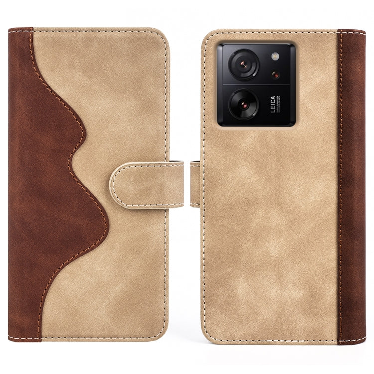 For Xiaomi 13T Stitching Horizontal Flip Leather Phone Case