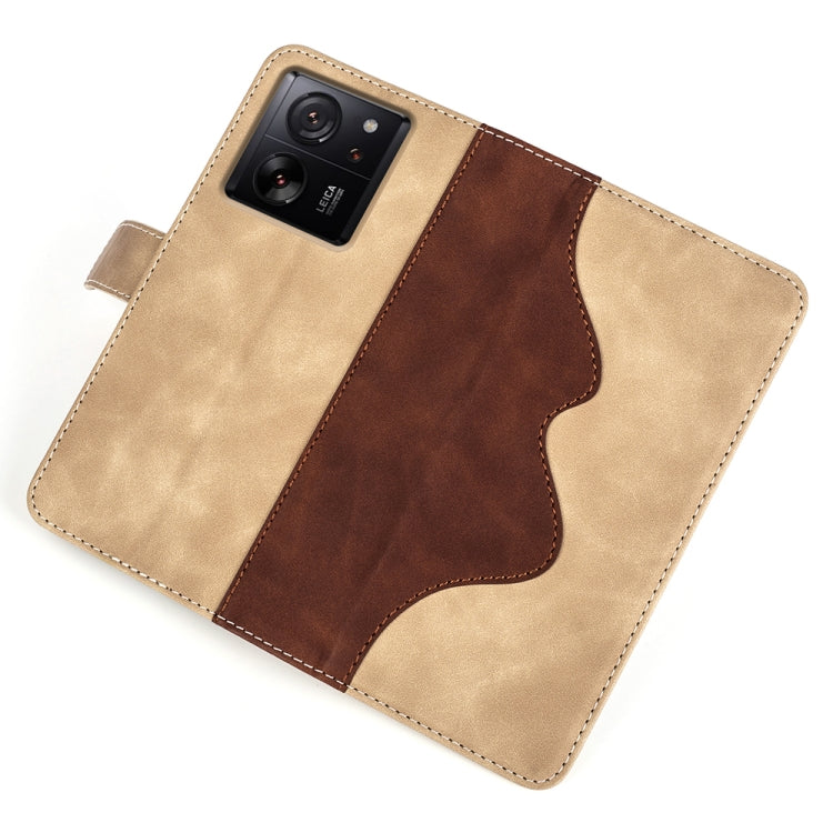 For Xiaomi 13T Stitching Horizontal Flip Leather Phone Case