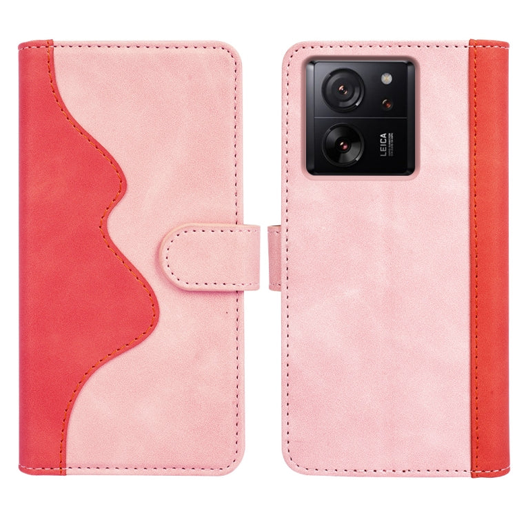 For Xiaomi 13T Stitching Horizontal Flip Leather Phone Case