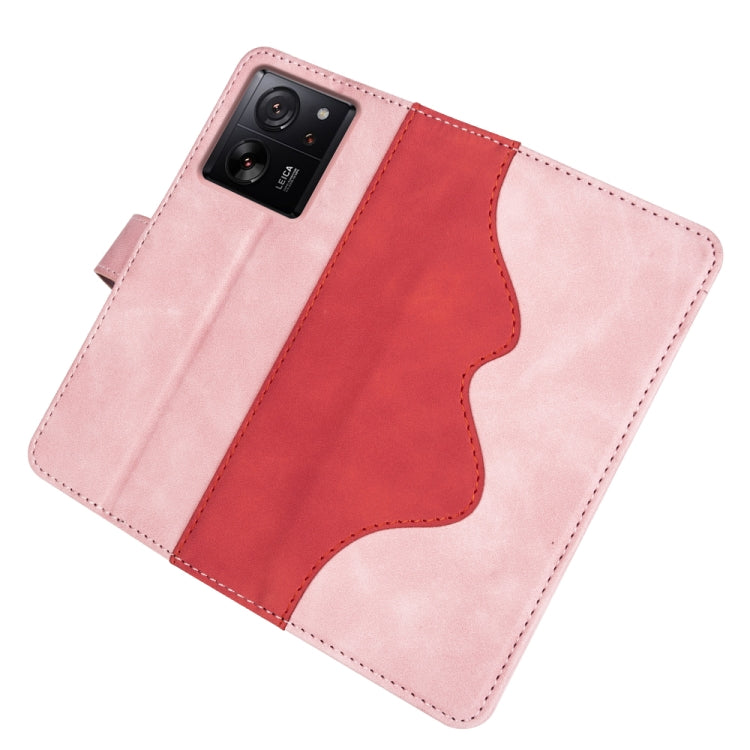 For Xiaomi 13T Stitching Horizontal Flip Leather Phone Case