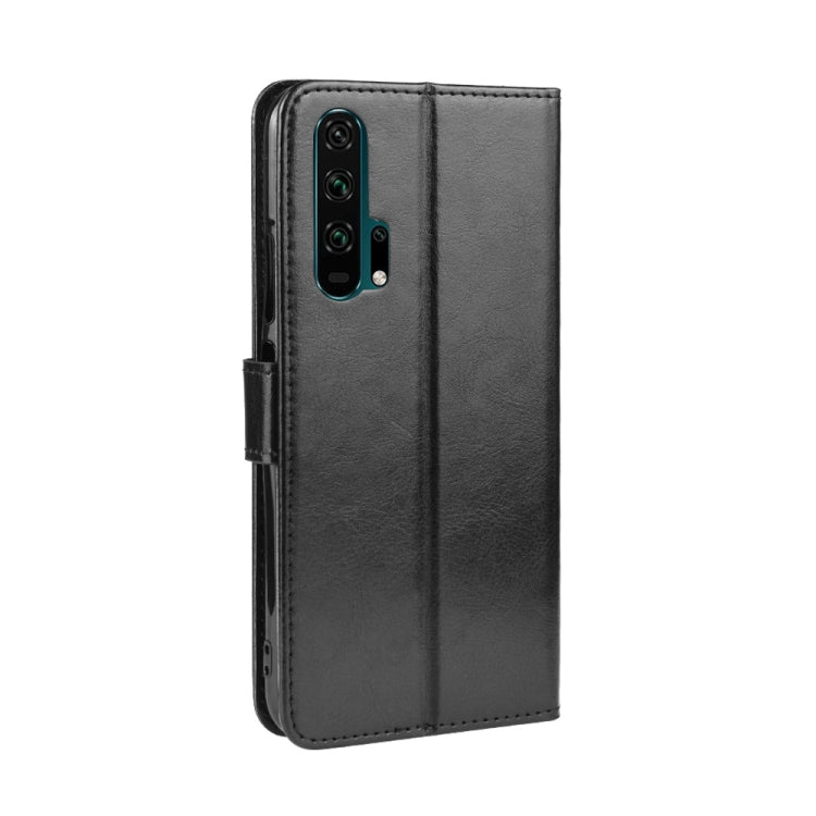 Retro Crazy Horse Texture Horizontal Flip Leather Case for HUAWEI Honor 20pro , with Holder & Card Slots & Photo Frame