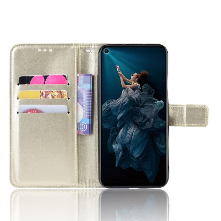 Retro Crazy Horse Texture Horizontal Flip Leather Case for HUAWEI Honor 20pro , with Holder & Card Slots & Photo Frame