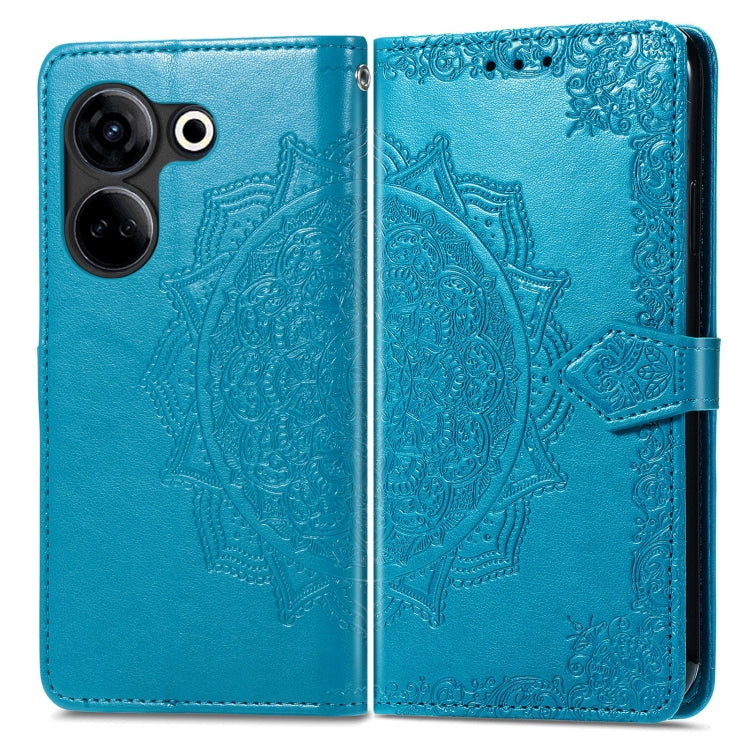 For Tecno Camon 20 Mandala Flower Embossed Leather Phone Case