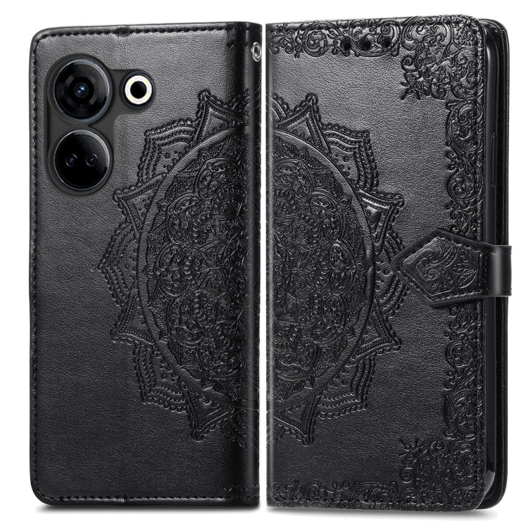 For Tecno Camon 20 Mandala Flower Embossed Leather Phone Case