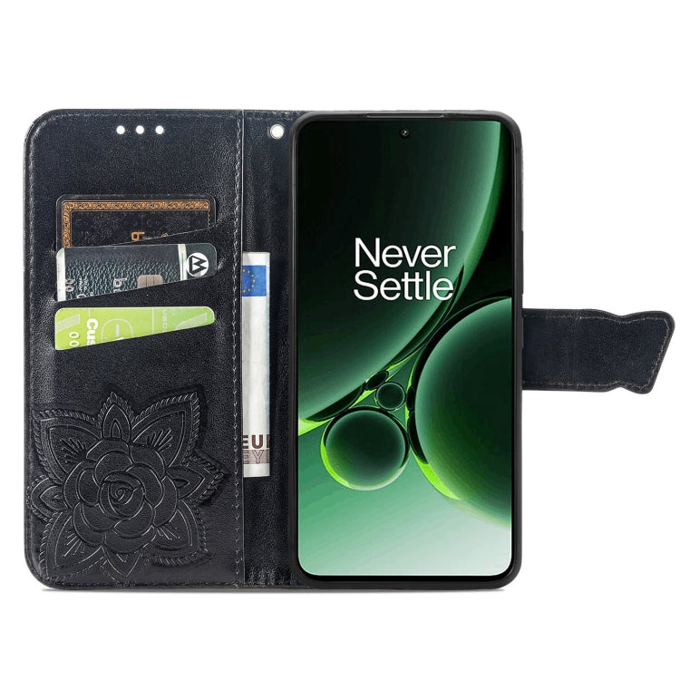 For OnePlus Nord 3 Butterfly Love Flower Embossed Leather Phone Case