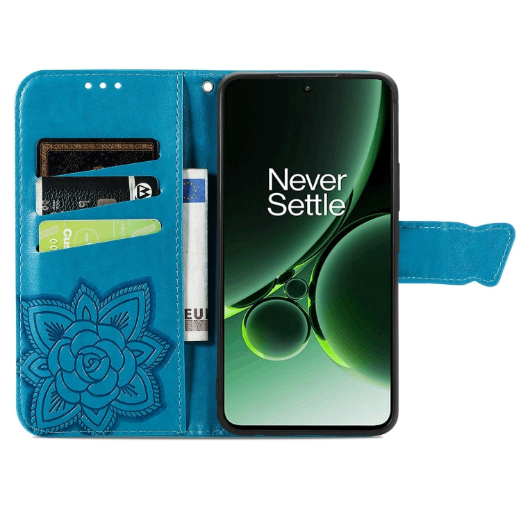 For OnePlus Nord 3 Butterfly Love Flower Embossed Leather Phone Case