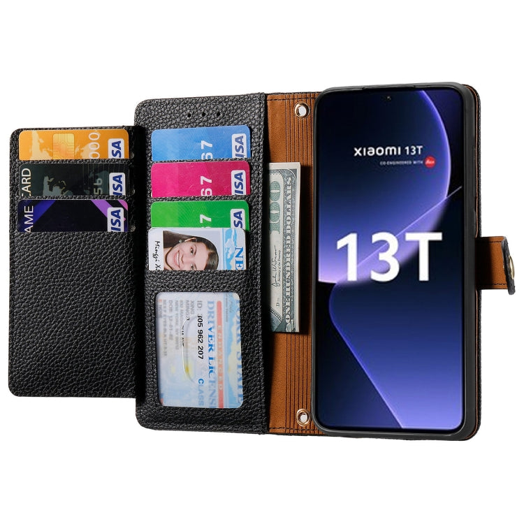 For Xiaomi 13T Love Zipper Lanyard Leather Phone Case