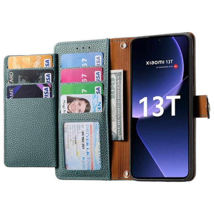 For Xiaomi 13T Love Zipper Lanyard Leather Phone Case