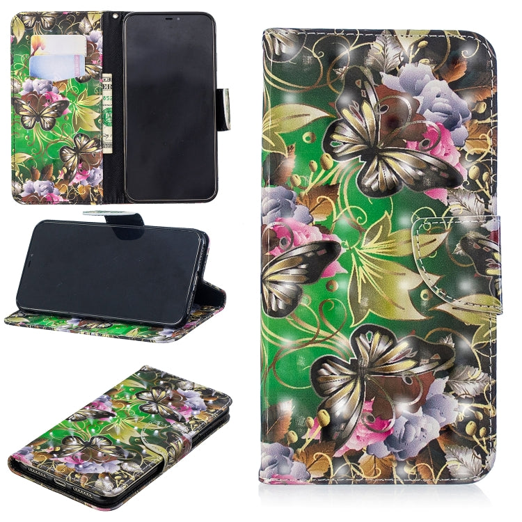 3D Colored Drawing Pattern Horizontal Flip Leather Case for Xiaomi Poco F1, with Holder & Card Slots & Wallet