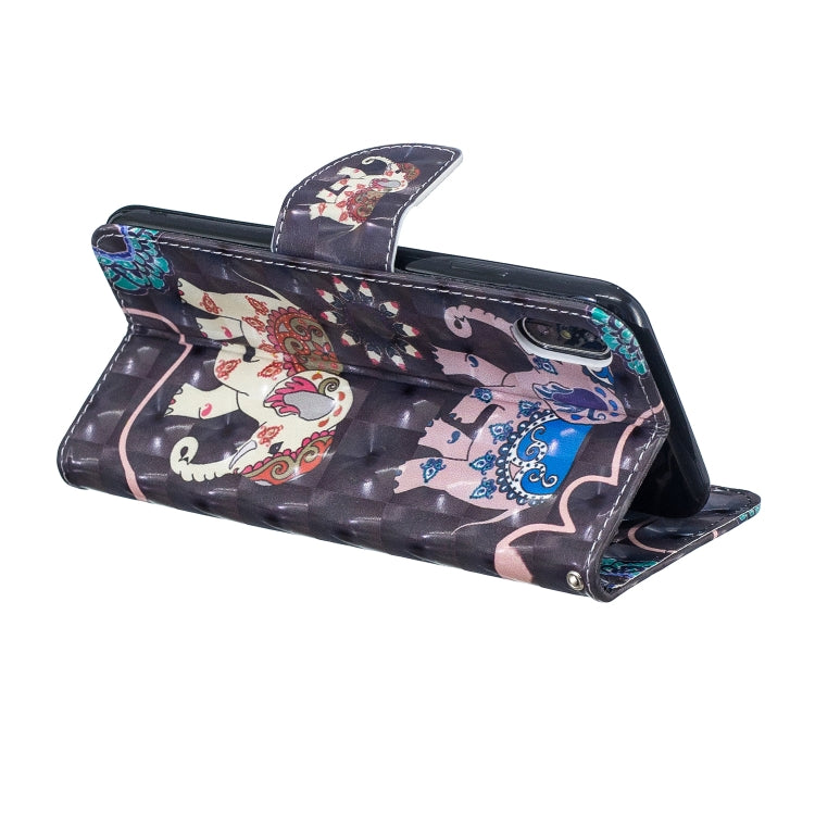 3D Colored Drawing Pattern Horizontal Flip Leather Case for Xiaomi Poco F1, with Holder & Card Slots & Wallet