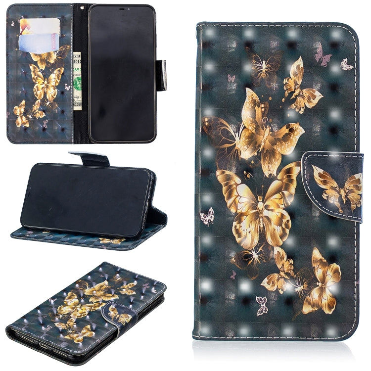 3D Colored Drawing Pattern Horizontal Flip Leather Case for Xiaomi Poco F1, with Holder & Card Slots & Wallet