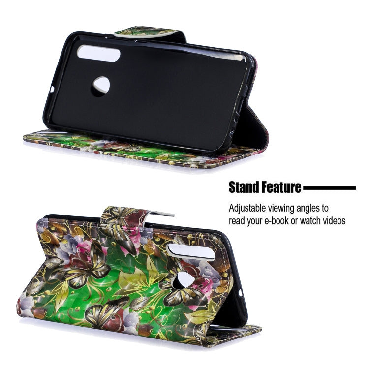 3D Colored Drawing Pattern Horizontal Flip Leather Case for Huawei Honor 10i / P Smart Plus, with Holder & Card Slots & Wallet