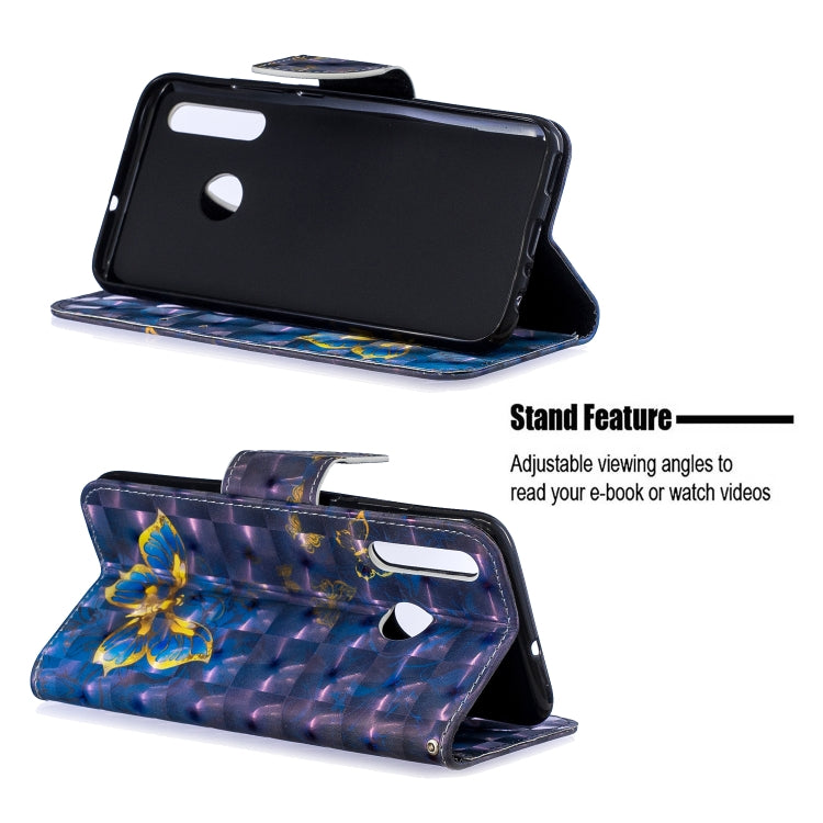 3D Colored Drawing Pattern Horizontal Flip Leather Case for Huawei Honor 10i / P Smart Plus, with Holder & Card Slots & Wallet