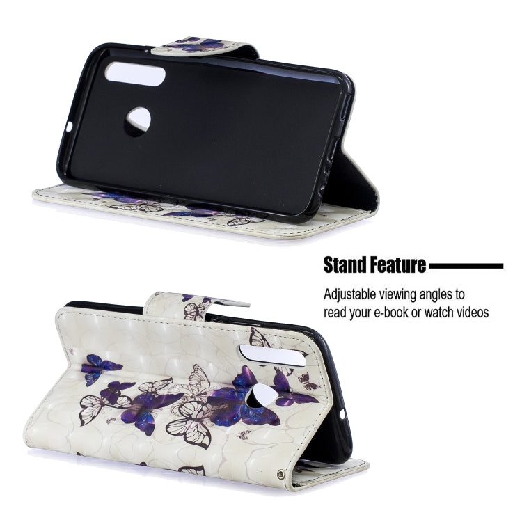 3D Colored Drawing Pattern Horizontal Flip Leather Case for Huawei Honor 10i / P Smart Plus, with Holder & Card Slots & Wallet