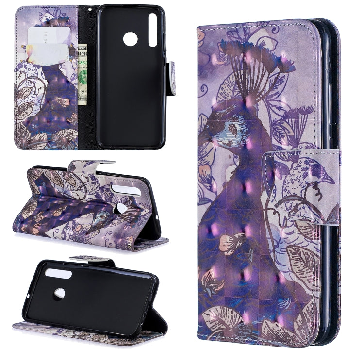 3D Colored Drawing Pattern Horizontal Flip Leather Case for Huawei Honor 10i / P Smart Plus, with Holder & Card Slots & Wallet