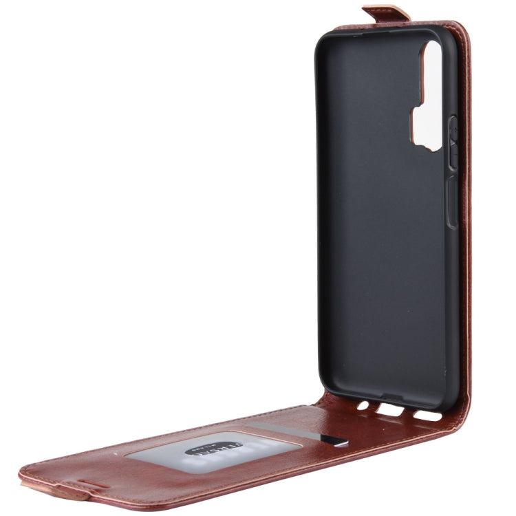 Crazy Horse Vertical Flip Leather Protective Case for Huawei Honor 20 Pro