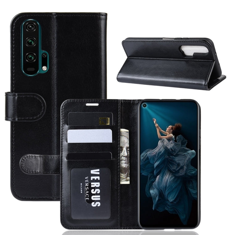 R64 Texture Single Fold Horizontal Flip Leather Case for Huawei Honor 20 Pro, with Holder & Card Slots & Wallet