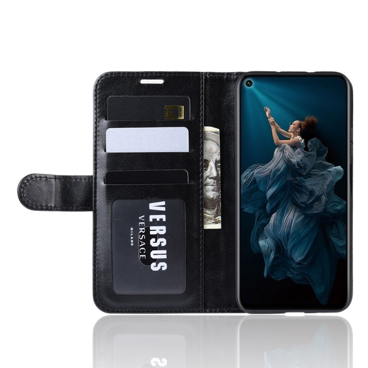 R64 Texture Single Fold Horizontal Flip Leather Case for Huawei Honor 20 Pro, with Holder & Card Slots & Wallet